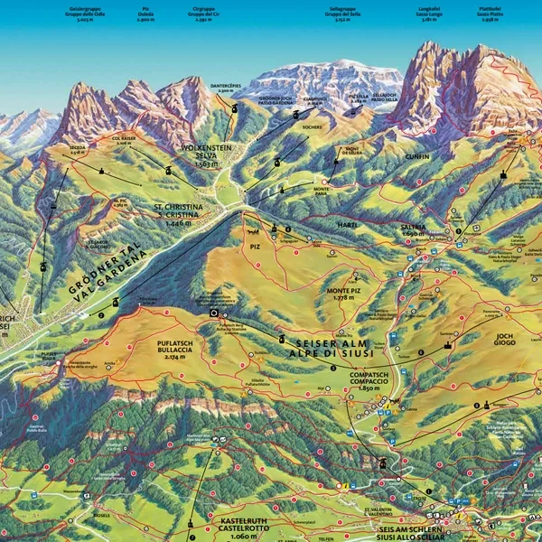 Alpe di Siusi Map