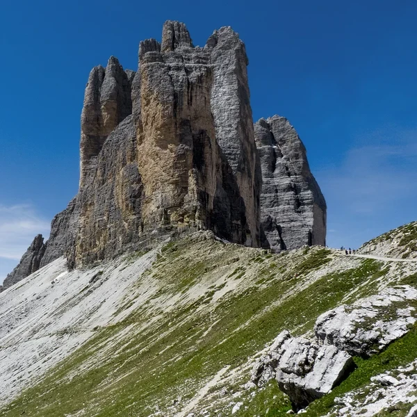 Tre Cime di Lavaredo (Dreizinnen), Dolomites de Sesto, depuis l'est