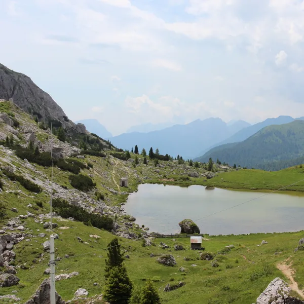 Lake Valparola, near the pass